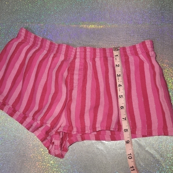 Y2k VS Pink Striped Shorty Boxers sz:M - Picture 6 of 8